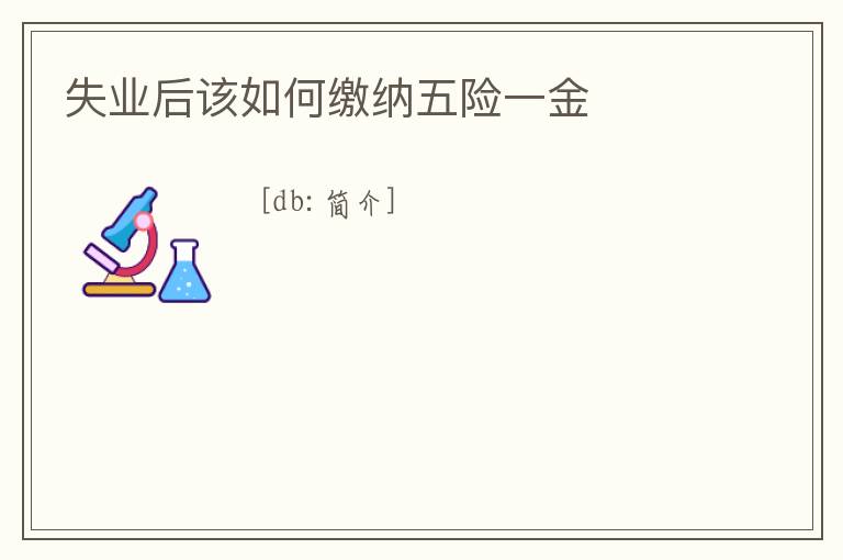 失業后該如何繳納五險一金