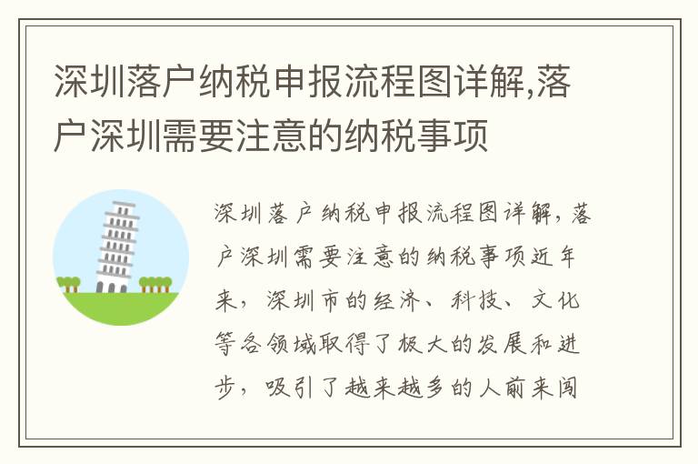 深圳落戶(hù)納稅申報(bào)流程圖詳解,落戶(hù)深圳需要注意的納稅事項(xiàng)